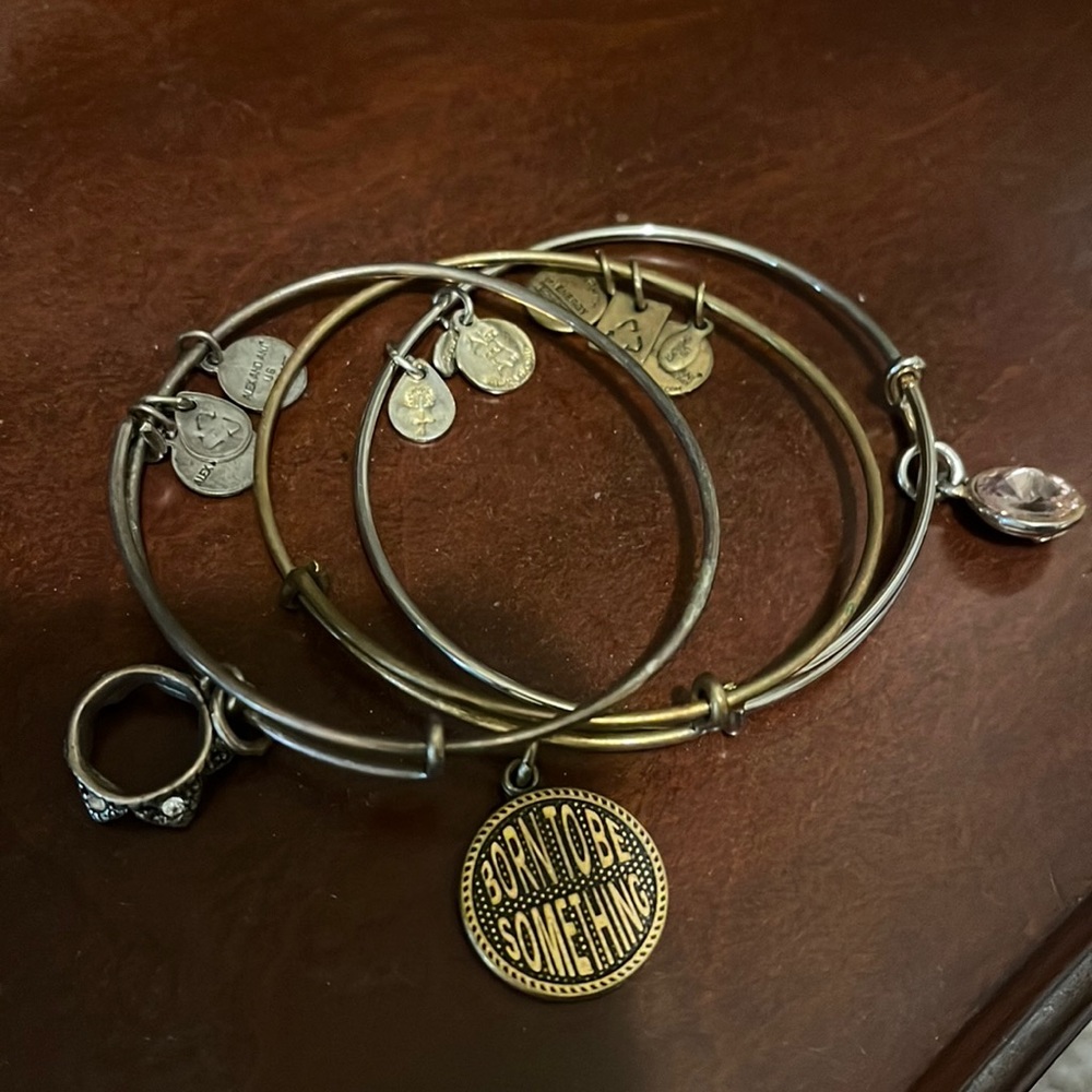 Set of 3 Alex & Ani Bangle bracelets